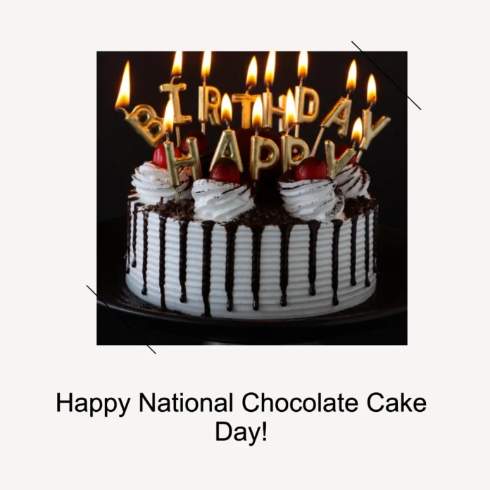 January 27 - National Chocolate Cake Day (USA)