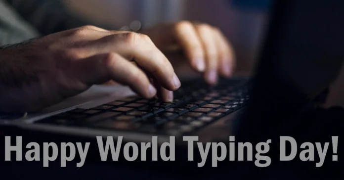 January 8 - World Typing Day