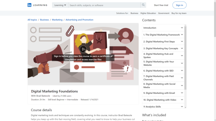 Digital Marketing Foundations (LinkedIn Learning)