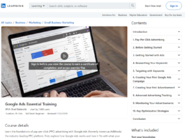 Google Ads Essential Training (LinkedIn Learning)