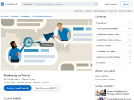 Marketing on Twitter (LinkedIn Learning)