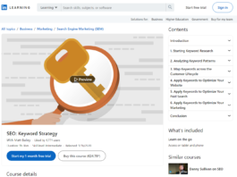 SEO Keyword Strategy (LinkedIn Learning)
