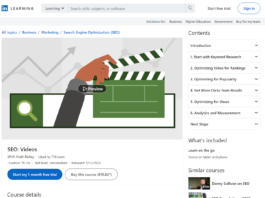 SEO Videos (LinkedIn Learning)