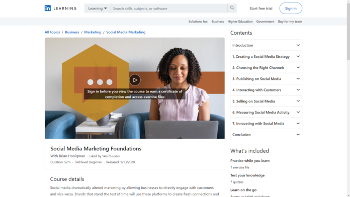 Social Media Marketing Foundations (LinkedIn Learning)