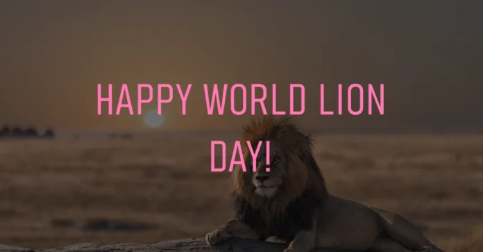 August 10 - World Lion Day