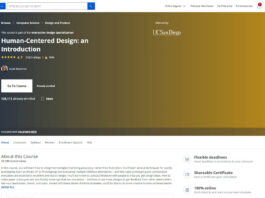Human-Centered Design an Introduction (University of California San Diego)