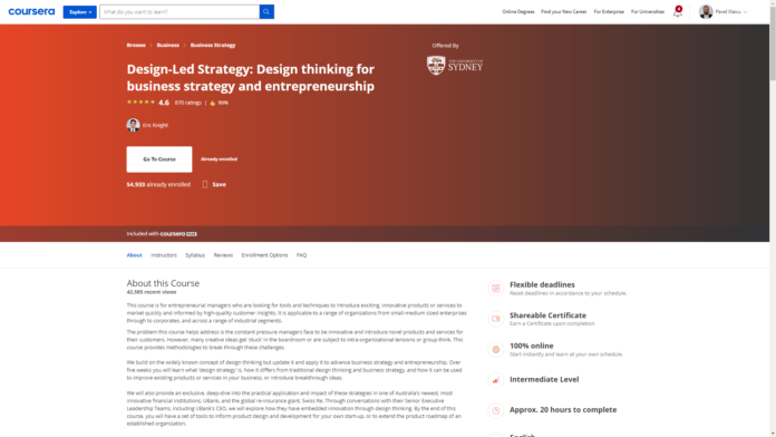Design-Led Strategy Design thinking for business strategy and entrepreneurship