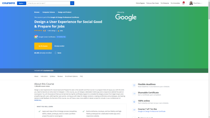 Design a User Experience for Social Good & Prepare for Jobs
