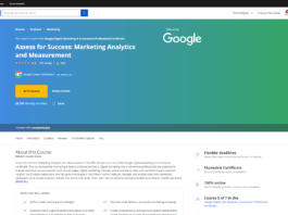 Assess for Success Marketing Analytics and Measurement