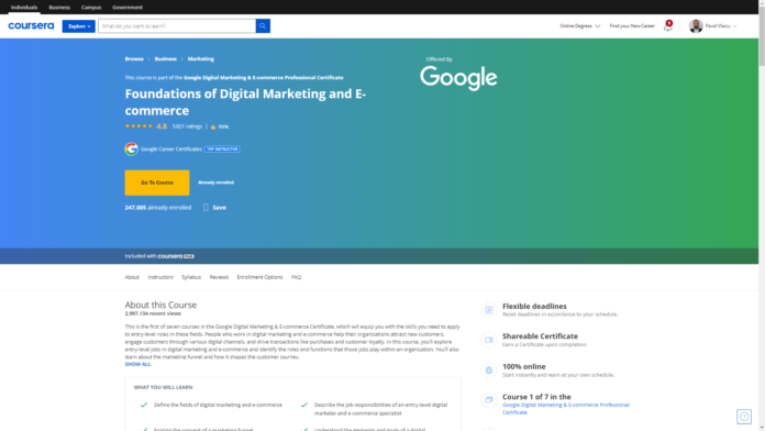 Foundations of Digital Marketing and E-commerce